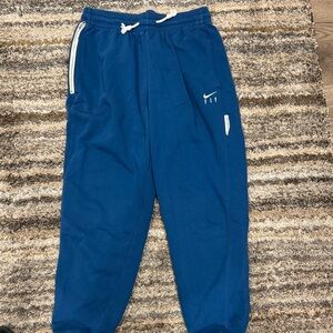 Nike Kids Blue Joggers with White Accents